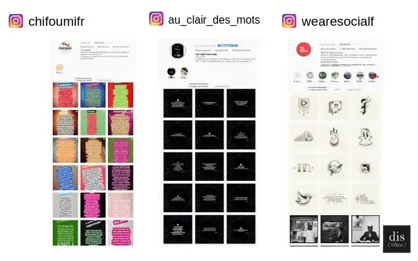 Styles de Feed Instagram : à vous de choisir ?